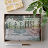 Romantische Vögel auf dem Zweig Seidenpapier (Geschenk)