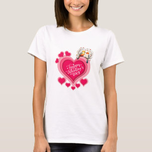 Romantische Vögel auf dem Zweig Valentinstag und H T-Shirt
