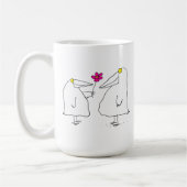 Romantische Vögel Kaffeetasse (Links)