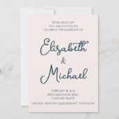 Romantische Vögel und Einladung zum Hochzeitsschre (Rückseite)