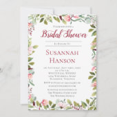 Romantische Volkswirtschaften und Eukalyptus-Braut Einladung (Vorderseite)