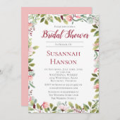 Romantische Volkswirtschaften und Eukalyptus-Braut Einladung (Vorne/Hinten)