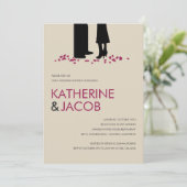 Romantische Vows Polterabend lädt ein Einladung (Stehend Vorderseite)