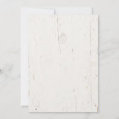 Romantische Wald-Blumenhochzeit Save The Date (Rückseite)