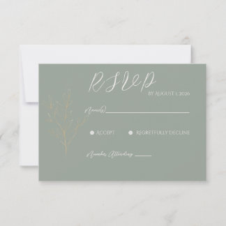 Romantische Waldkarte RSVP Karte