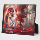 Romantische Waldleidenschaft Ihr Foto Plaque Fotoplatte (Seite)