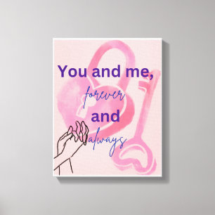 Romantische Wandkunst für Paare - Perfekte Dekorat Leinwanddruck