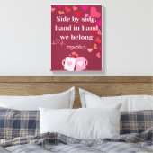 Romantische Wandkunst für Paare - Perfekte Dekorat Leinwanddruck (Insitu (Schlafzimmer))