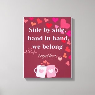 Romantische Wandkunst für Paare - Perfekte Dekorat Leinwanddruck