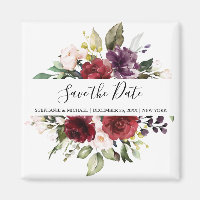 Romantische Wasserfarbe Burgund Rote Blüte Rose Bl