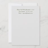 Romantische Wasserfarbe Einladung (Rückseite)