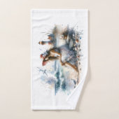 Romantische Wasserfarbe Giro del Malcantone Badhandtuch Set (Handtuch)