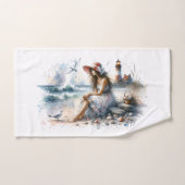 Romantische Wasserfarbe Giro del Malcantone Badhandtuch Set (Handtuch)