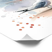 Romantische Wasserfarbe Giro del Malcantone Poster (Ecke)