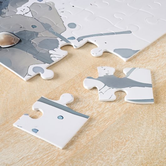 Romantische Wasserfarbe Giro del Malcantone Puzzle (Seite)