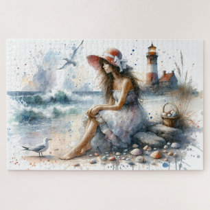 Romantische Wasserfarbe Giro del Malcantone Puzzle