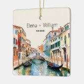 Romantische Wasserfarbe Italien Hochzeitlich verhe Keramikornament (Links)