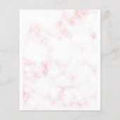 Romantische Wasserfarbe Magnolia Braut oder Game Flyer (Hinten)