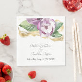 Romantische Wasserfarbe Magnolia Serviette (Beispiel)