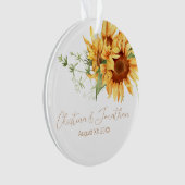 Romantische Wasserfarbe Sonnenblumen Ornament (Vorderseite)