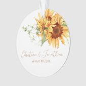 Romantische Wasserfarbe Sonnenblumen Ornament (Vorderseite)