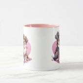 Romantische Wasserfarbe Spanische Kunst Tasse (Zentrum)