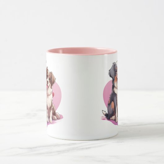 Romantische Wasserfarbe Spanische Kunst Tasse (Zentrum)