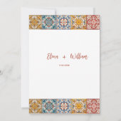 Romantische Wasserfarbe Venedig Hochzeit Italien Einladung (Rückseite)