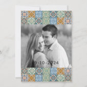 Romantische Wasserfarbe Venedig Italien Save the D Einladung (Rückseite)