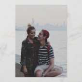 Romantische Wasserfarben Florals Hochzeit Foto Save The Date (Rückseite)