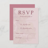 Romantische Wasserfarben Hydrangea Elegantes UAWG RSVP Karte (Vorne/Hinten)