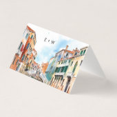 Romantische Wasserfarben - Italienische Fliesen-Pl (Rückseite)