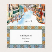 Romantische Wasserfarben - Italienische Fliesen-Pl (Außenseite Aufgefaltet)