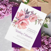 Romantische Wasserfarben Rosa Peony Einladung