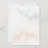 Romantische Wasserfarben Rosen und Kalligraphie Einladung (Rückseite)