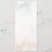 Romantische Wasserfarben Rosen und Kalligraphie Programm (Rückseite)