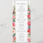 Romantische Wasserfarben Rosen und Kalligraphie Programm (Vorderseite)