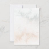 Romantische Wasserfarben Rosen und Kalligraphie RSVP Karte (Rückseite)