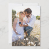 Romantische Wasserfarben Rosen und Kalligraphie Save The Date (Rückseite)