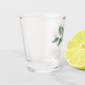Romantische Wasserfarben Schnapsglas (Links)