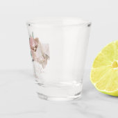 Romantische Wasserfarben Schnapsglas (Rechts)