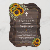 Romantische Wasserfarben Sonnenblumen Hochzeit Hol Einladung (Vorne/Hinten)