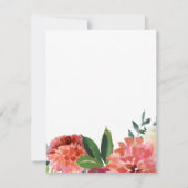 Romantische WasserfarbenBouquet | Antwort auf Hoch (Rückseite)