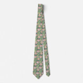 Romantische Wasserfarbenflorenne Necktie Krawatte (Vorderseite)