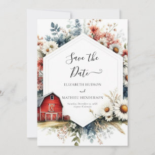 Romantische Wasserfarbenfreunde Hochzeit Save The Date