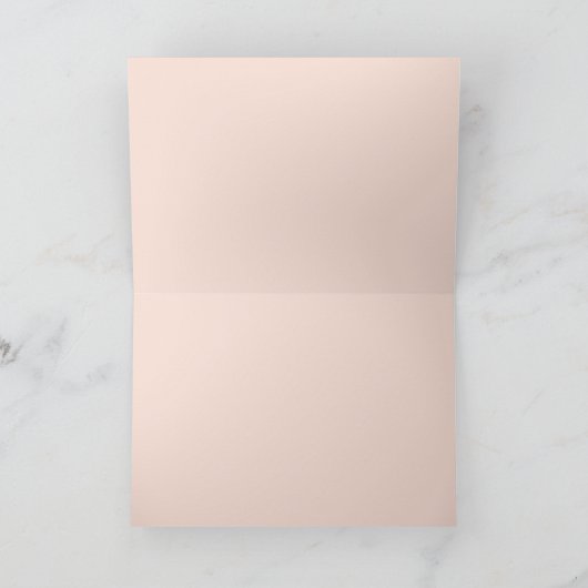 Romantische Wasserfarbenfrühlingsblüte Hochzeit Dankeskarte (Innenseite)