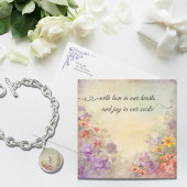 Romantische Wasserfarbenhochzeit Dankeschön Karte