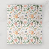 Romantische Wasserfarbenhochzeit geklappte Platzka Platzkarte (Innenseite Aufgefaltet)