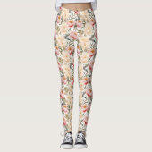 Romantische Wasserfarbenpeere Leggings (Vorderseite)