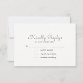Romantische Watercol Floral Wedding RSVP Cards (Vorderseite)